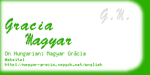 gracia magyar business card